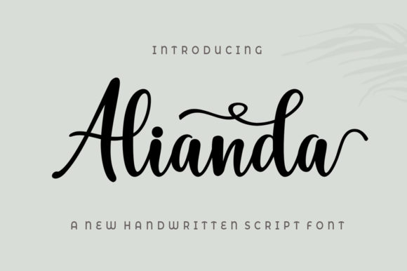 Alianda Script: A Modern Calligraphy Font with Real Charm