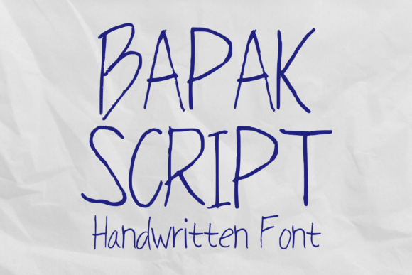 Bapak Script: The Thin Handwritten Font That Adds Personality