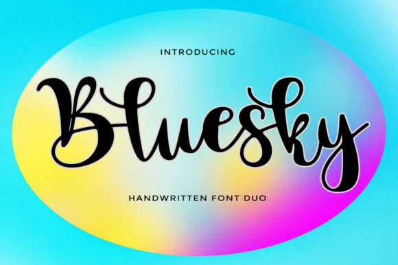 Bluesky Script: A Handwritten Font for Authentic Designs