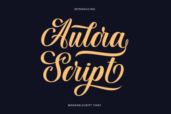 Bring Elegant Sophistication to Your Projects with Aulora Script