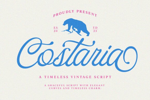 Costaria Script: Blending Modern Elegance with Classic Charm