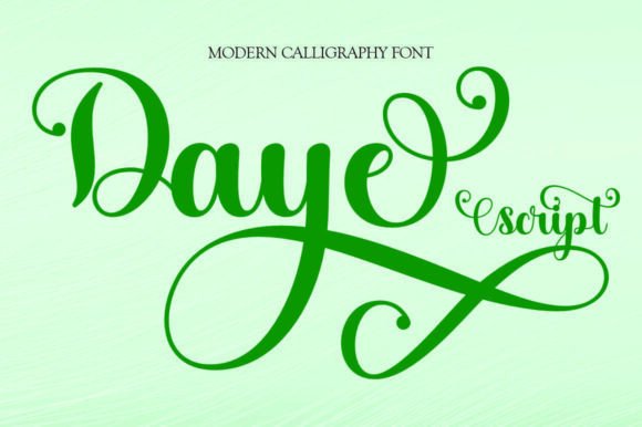 Daye Script: A Modern Calligraphy Font for Graceful Branding