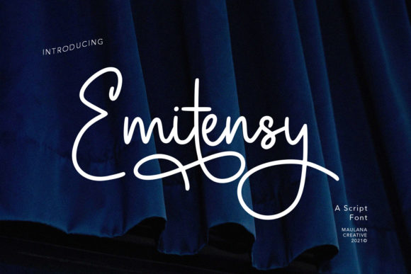 Emitensy Script: Where Delicate Charm Meets Modern Design