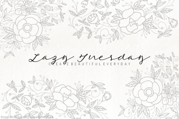 Lazy Tuesday Script: A Handwritten Font for Authentic Design