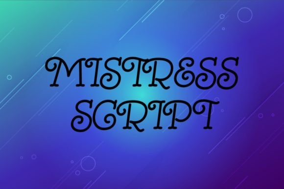Mistress Script: The Elegant Handwritten Font for Modern Design