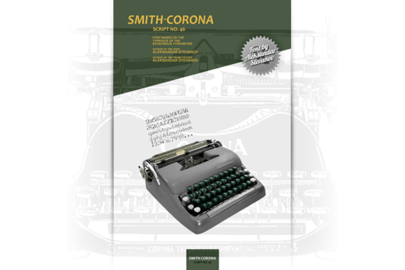 Smith-Corona Script No. 46: The Vintage Typewriter Font