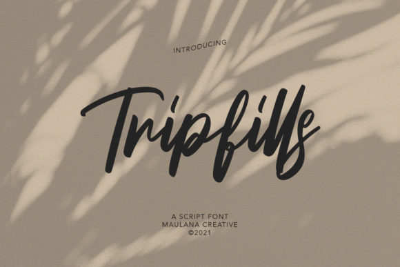 Tripfills Script: A Stylish Font for Modern Branding