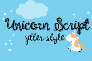 Unicorn Script Jitter: A Chalkboard Charm for Modern Designs